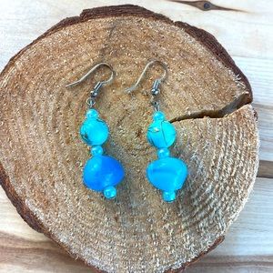 Vintage beaded drop earrings